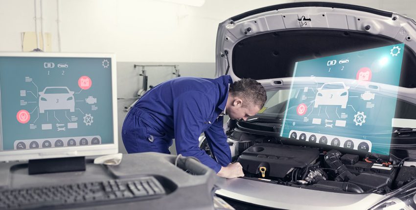 underhood diagnostics using handheld device